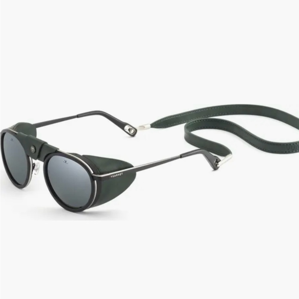 Vuarnet Green Glacier 52mm Sunglasses with Strap